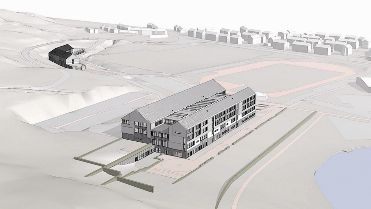 The plans unveiled for the new Anderson High School which were meant to be finished in 2016
